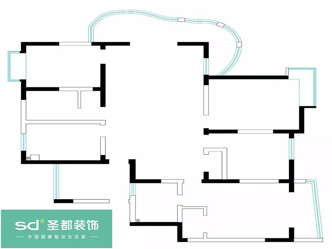 越湖名邸171平方新中式