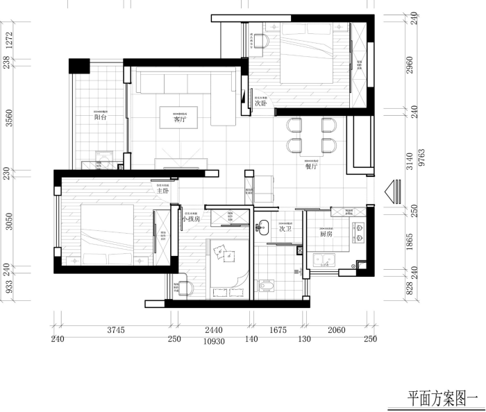 旺德府木业特约爵世名邸98㎡户型收纳布局全面解读