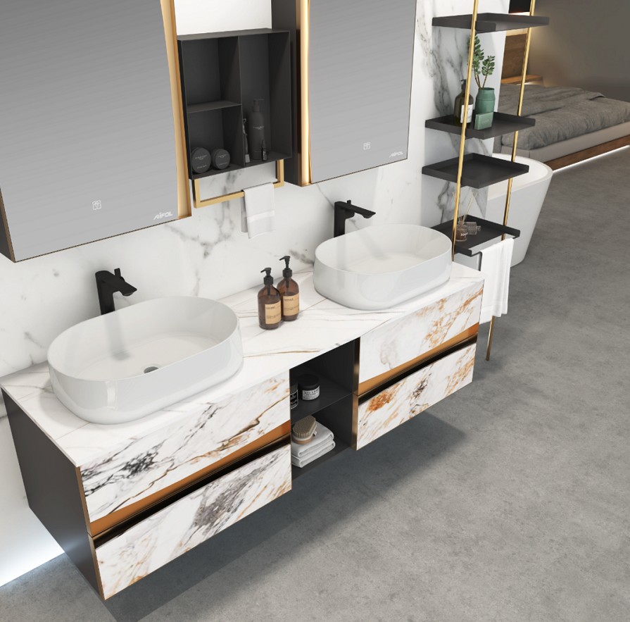 埃飞灵2021新品钣金浴室柜推荐:当钣金遇上不锈钢,这是浴室柜最好的