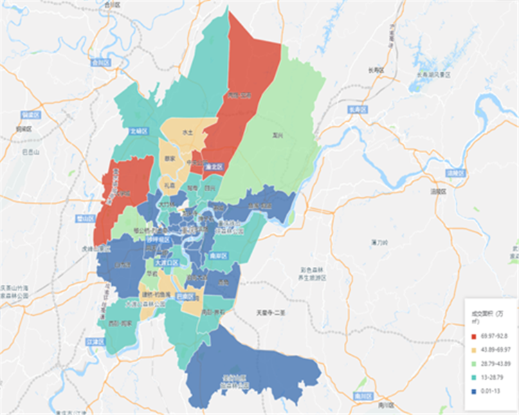 2021年1-6月重庆房地产企业销售拿地排行榜