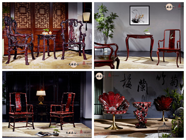 泰和园梅兰竹菊系列经典红木家具