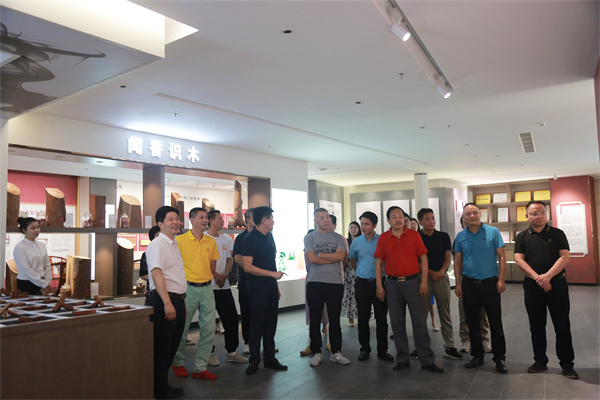 会前与会人员参观东成红木文化体验馆